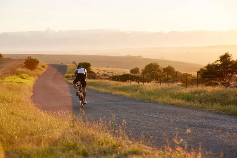 early morning cycling