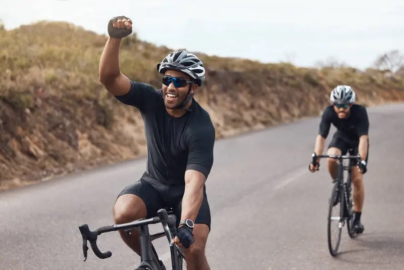 happy cyclists