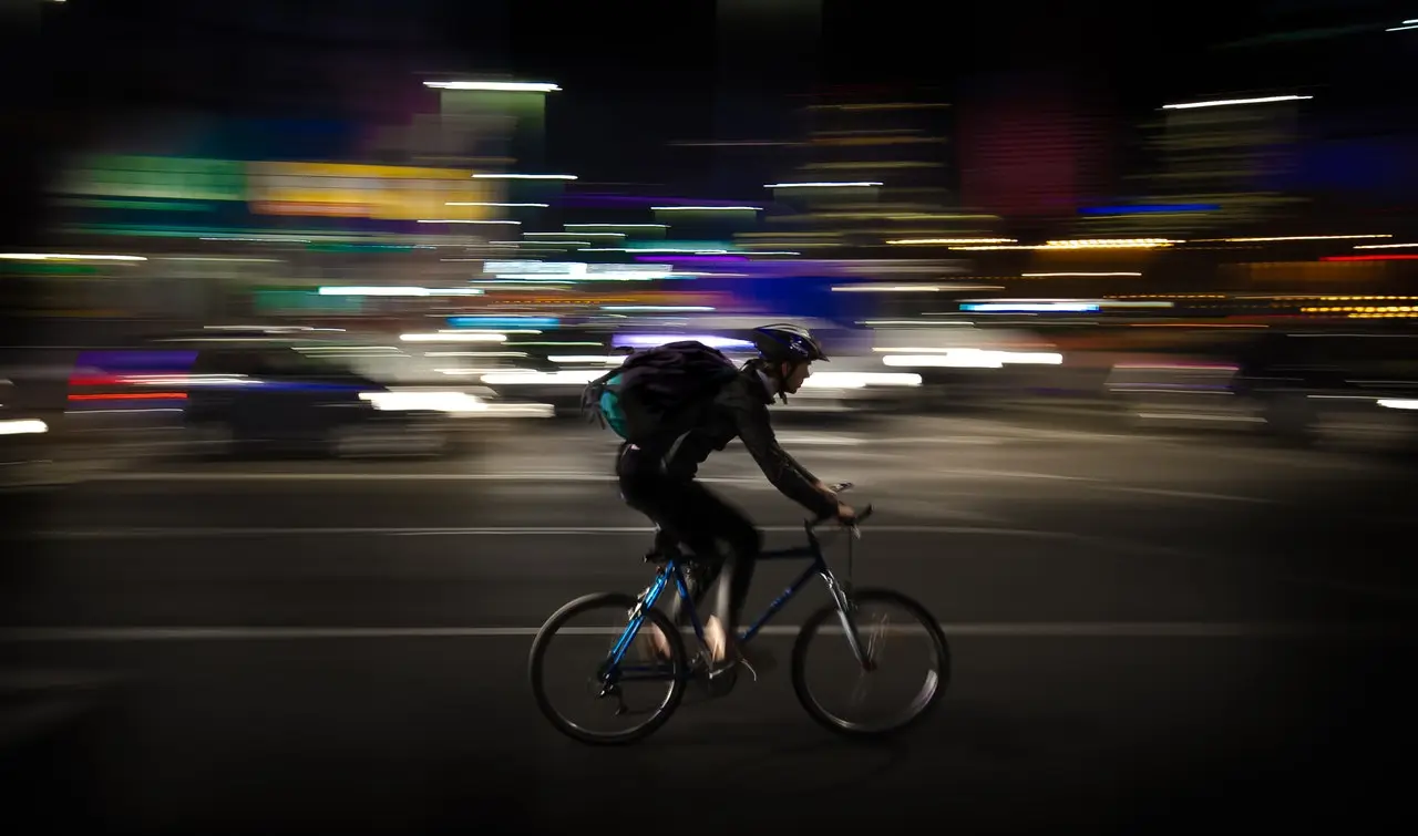 cyclist in the city