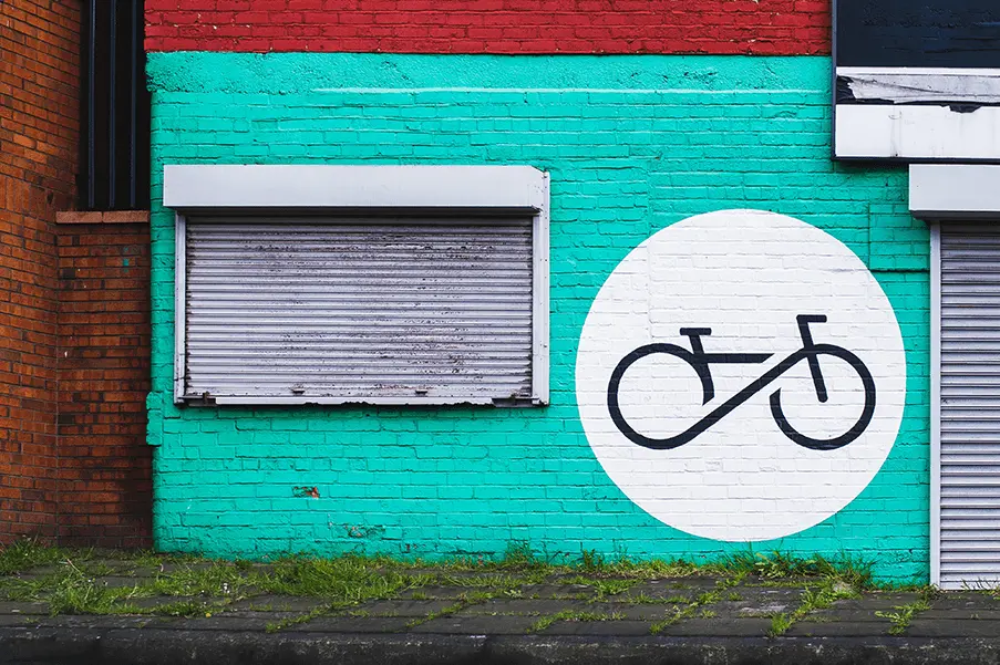 graffiti of a bicycle