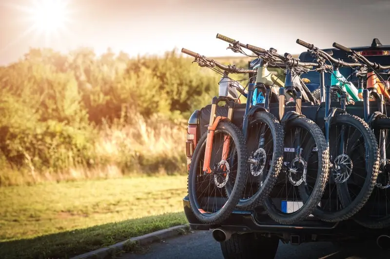 bicycles on a truck bicycles on a truck