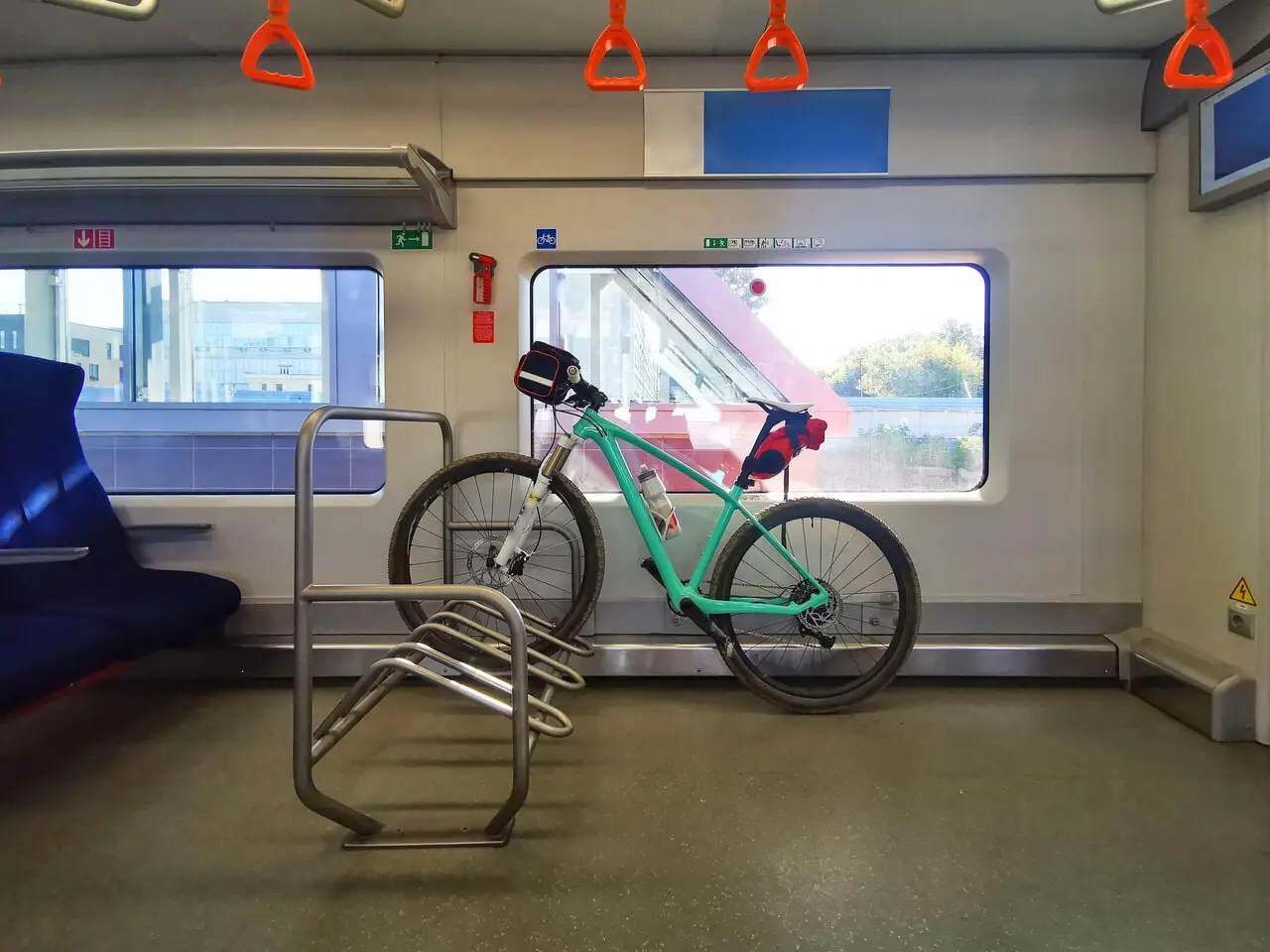 bicycle transported in train bicycle transported in train