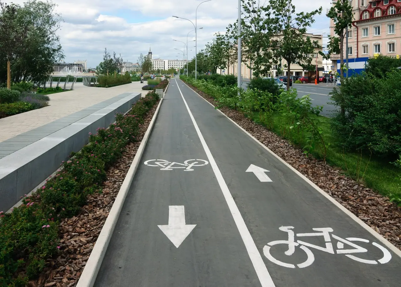 dedicated bicycle path dedicated bicycle path