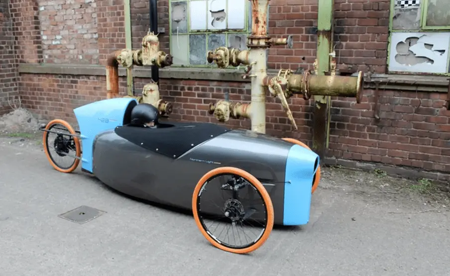 Power-assisted  velomobile