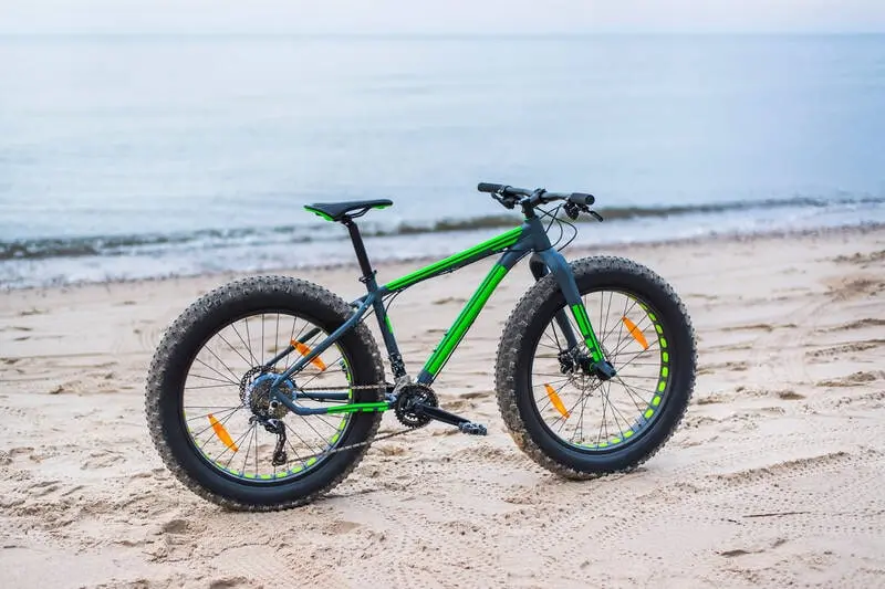 fat bike on a beach fat bike on a beach