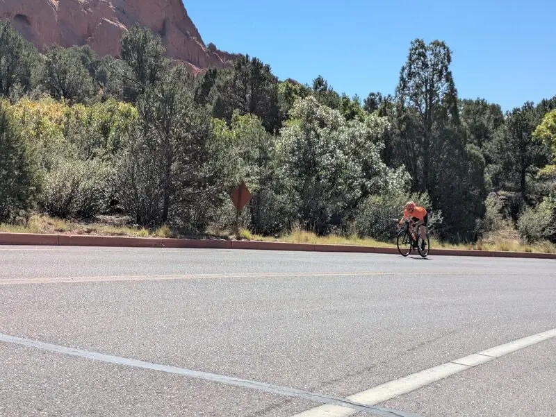 sprinting cyclist sprinting cyclist
