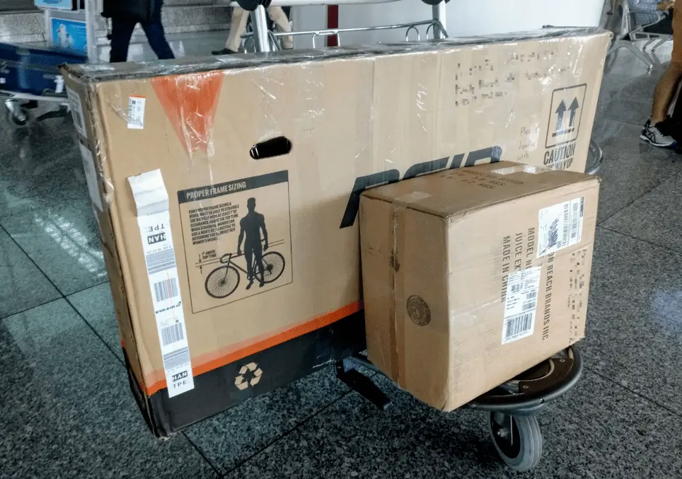packed bike
