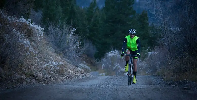 Riding a bicycle at night - see and be seen