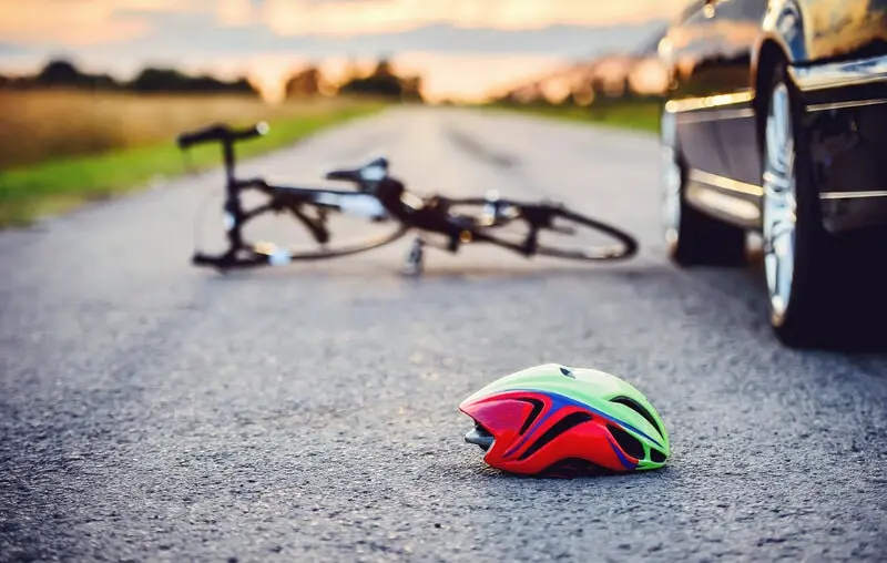 cyclist and car accident