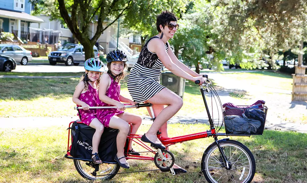 cargo bike with kids