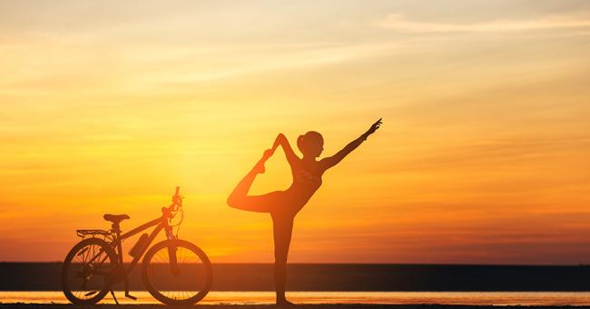 Post-ride beginner yoga poses for cyclists