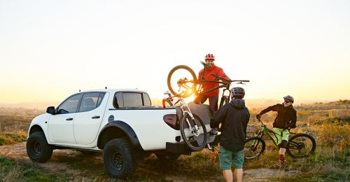 How to transport your bike in a pickup truck