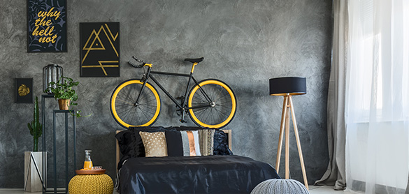 bike in apartment