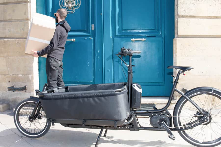 cargo bike transporting cargo