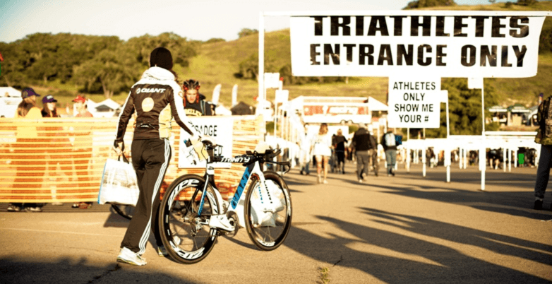 triathlon event entrance