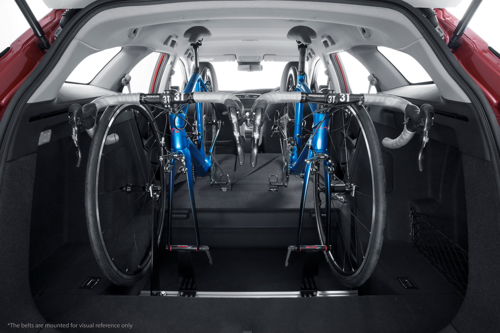 bike transported inside a car