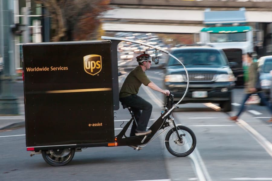 UPS cycle trucks